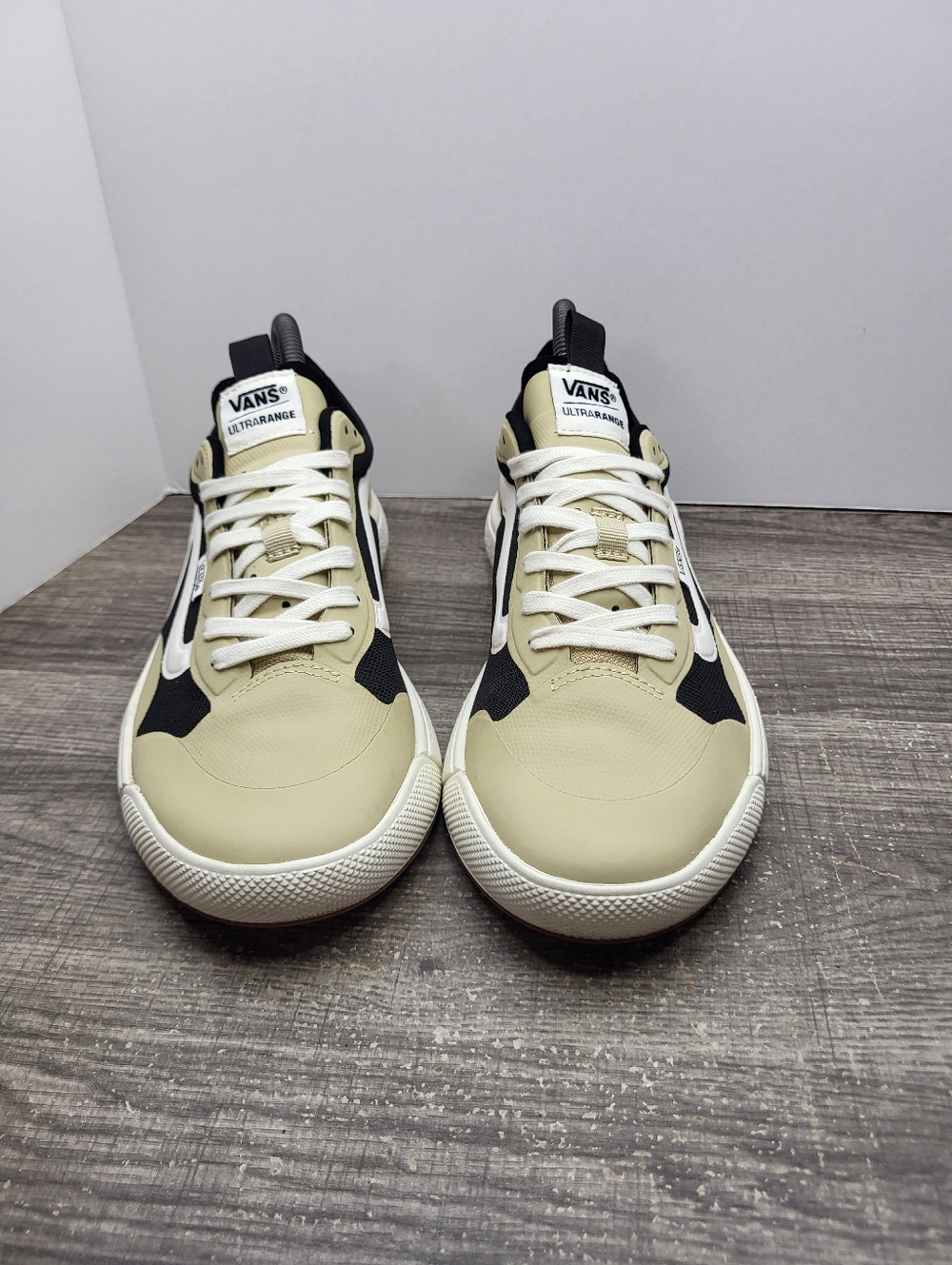 VANS UltraRange EXO Low Top Khaki Beige/Black-White Mens Size 7.5 721356 - Picture 4 of 10